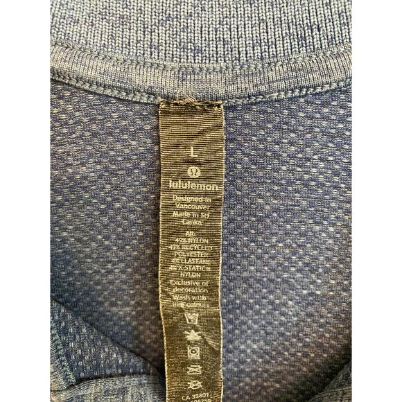 Men's Lululemon Blue Polo Shirt - Picture 3 of 3